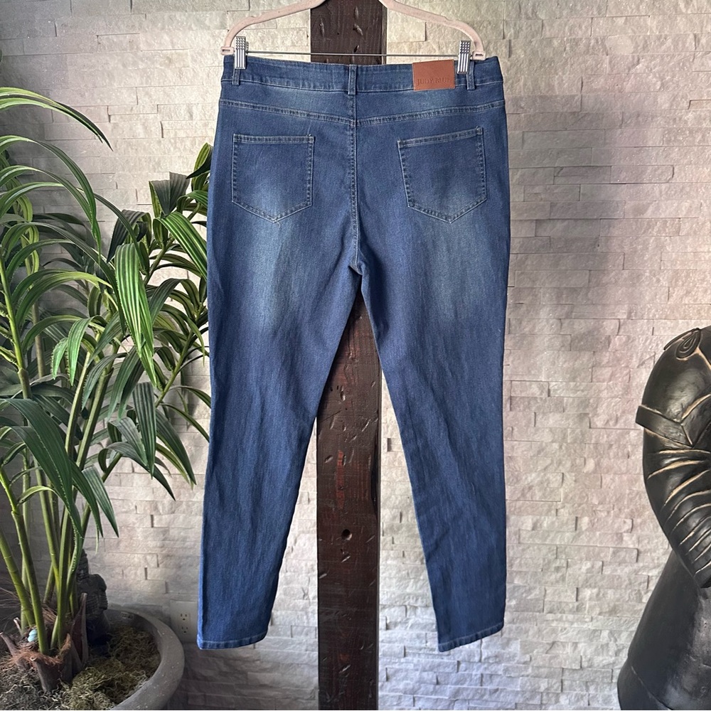 Judy Blue Blue Jeans Mid Rise New with Tags Size L - Picture 6 of 6